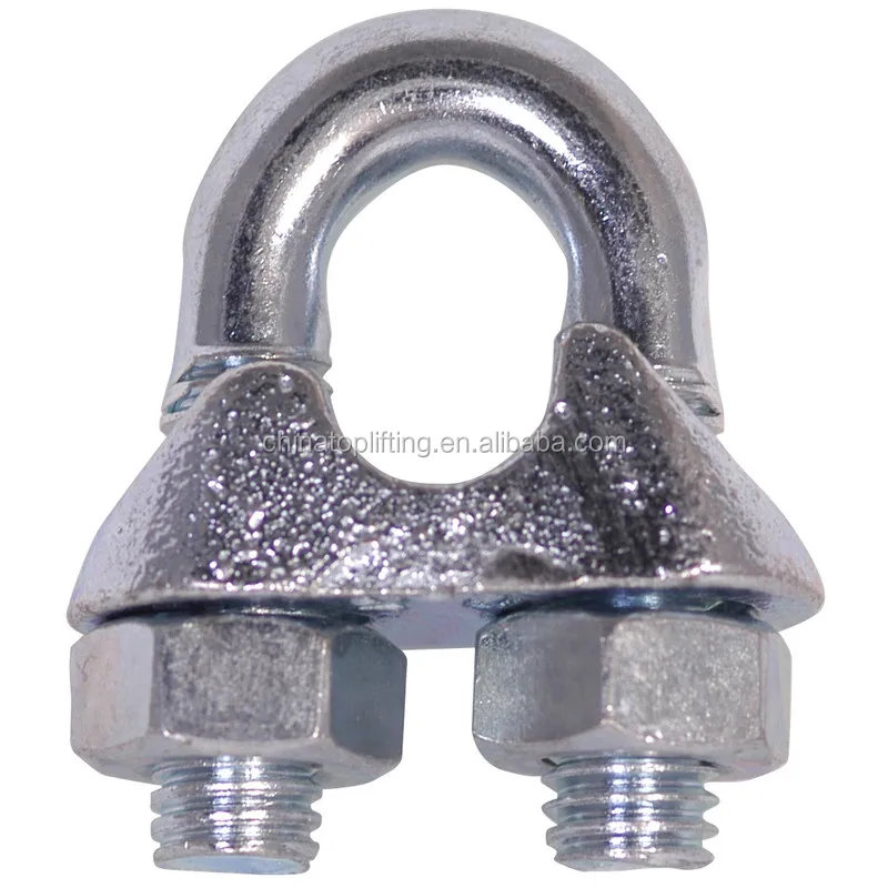 Rigging Hardware DIN741 Galvanized steel wire rope clip/wire rope clamp/wire rope fittings