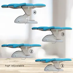 High quality new full body blue facial cosmetic thai electric spa table massage bed