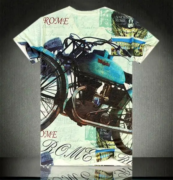 China Factory Wholesale Price Men Colorful 3d Printed t-shirt