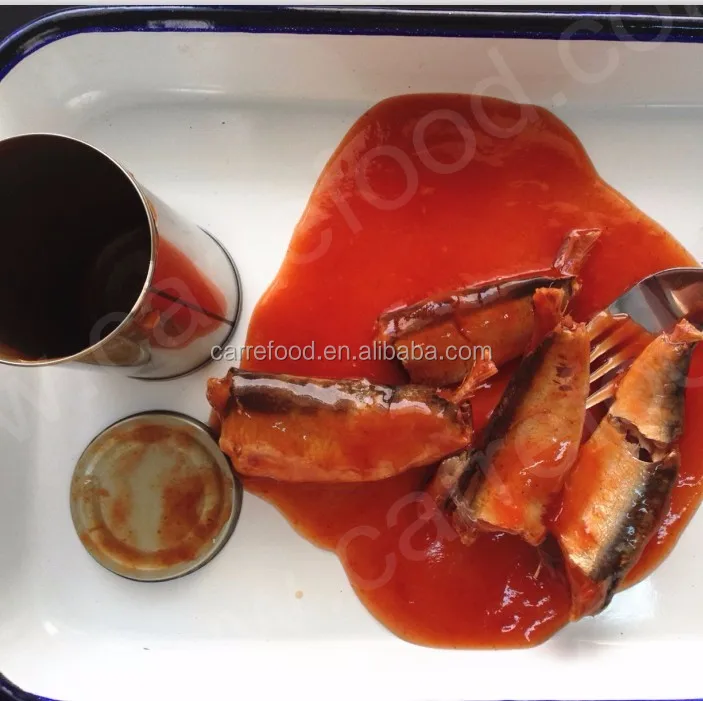 
Canned Mackerel and Sardine in Tomato Sauce 155g FMCG products 