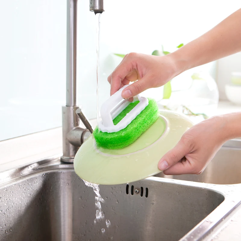 Kitchen and Bathroom Floor and Wall Sponge Cleaning Brush