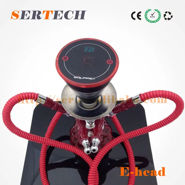 2019 new inventions 2500mah e head hookah, e hookah head, square e head