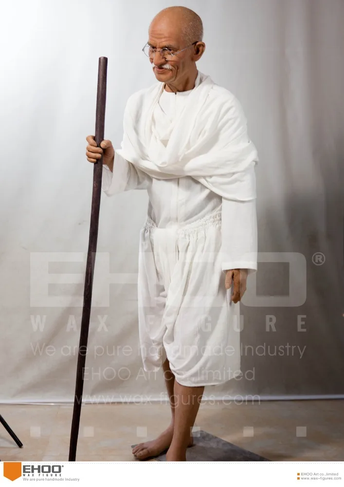 Indian Famous Politician Gandhi Life Size Celebrity Wax Figure for Sale