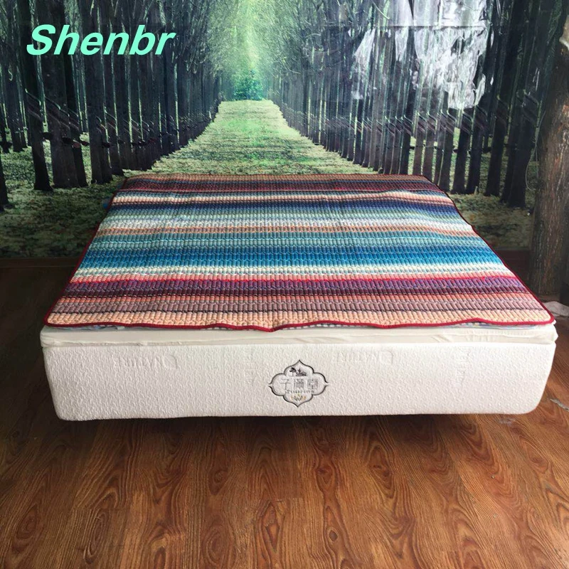 180*200cm BR-M1-1820 100% Natural Latex Anti Dust Mite Bed Topper Mat