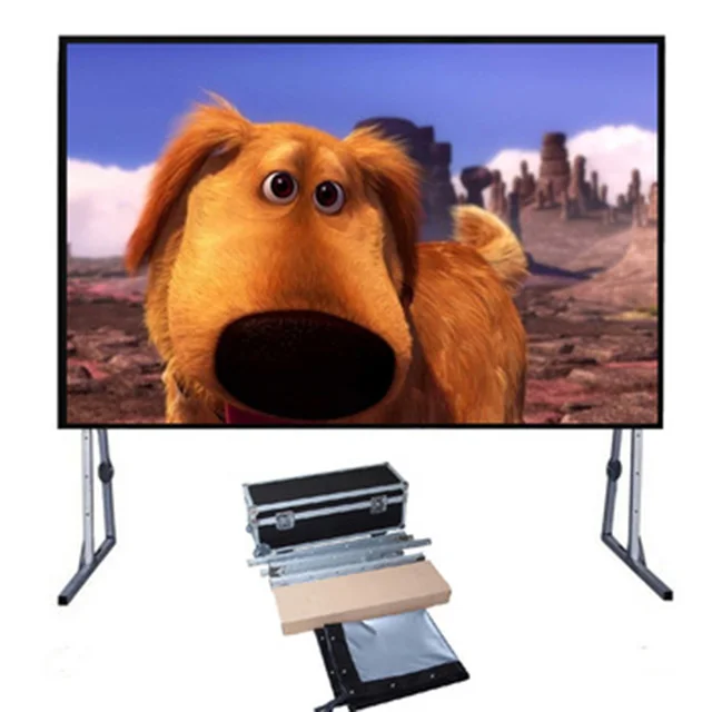 180Inch Fast foldable projection screen/Easy fold screen front and back projector screen