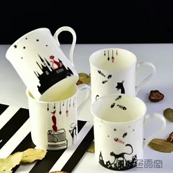 2018 manufacture new design style ceramic fine bone china white mug for sublimation
