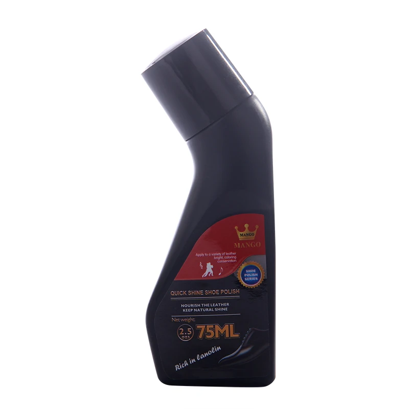 
Chinese Factory wholesale brand oem 75 ml black white brown leather cleaner liquid shoe polish 