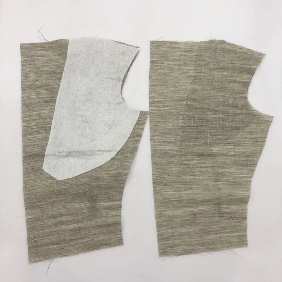 Натуральная плотная нагрудная часть тканая нагрудная полотняная цельная нагрудная часть для мужского костюма нагрудная часть