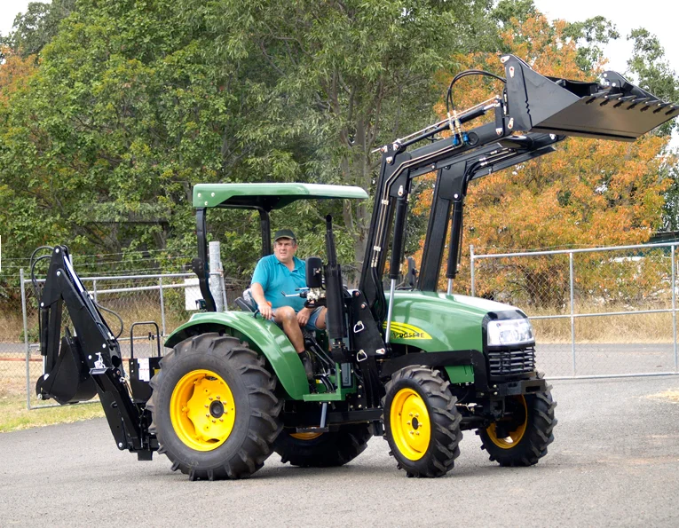 
Chinese Cheap Farm small 30hp 40hp 4wd compact tractor Mounted frond end loader with bucket for sale 