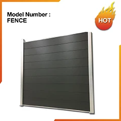 Samples free WPC decking board fencing with wood plastic composite post WPC fence