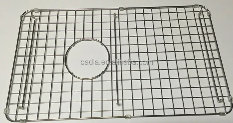 Kitchen Sink Protector Rack Grid Stainless Steel Sink Bottom Grid