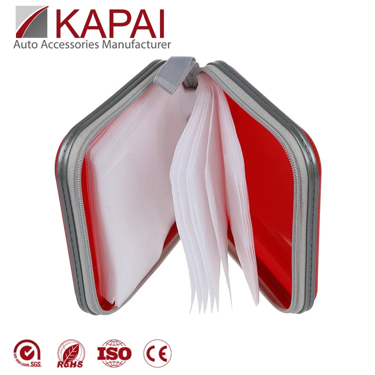 Portable CD Case Plastic 40Pcs Capacity Disc CD DVD VCD Wallet DJ Storage Organizer Carry Case Holder