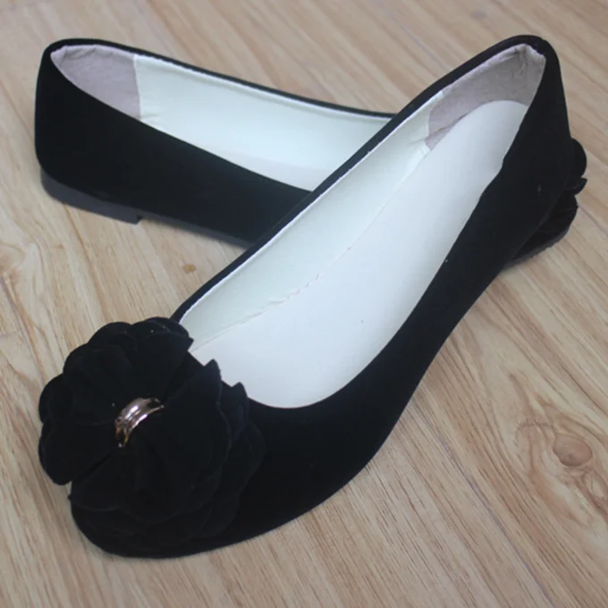 
Large Size Women Shoes Colorful Girls Loafers Korean Ladies Footwear With Flower 