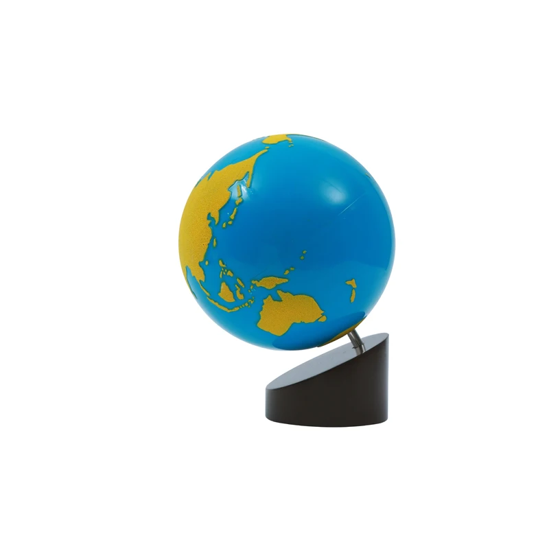 Early Childhood Montessori wooden educational materials geographic toys Globe World Parts