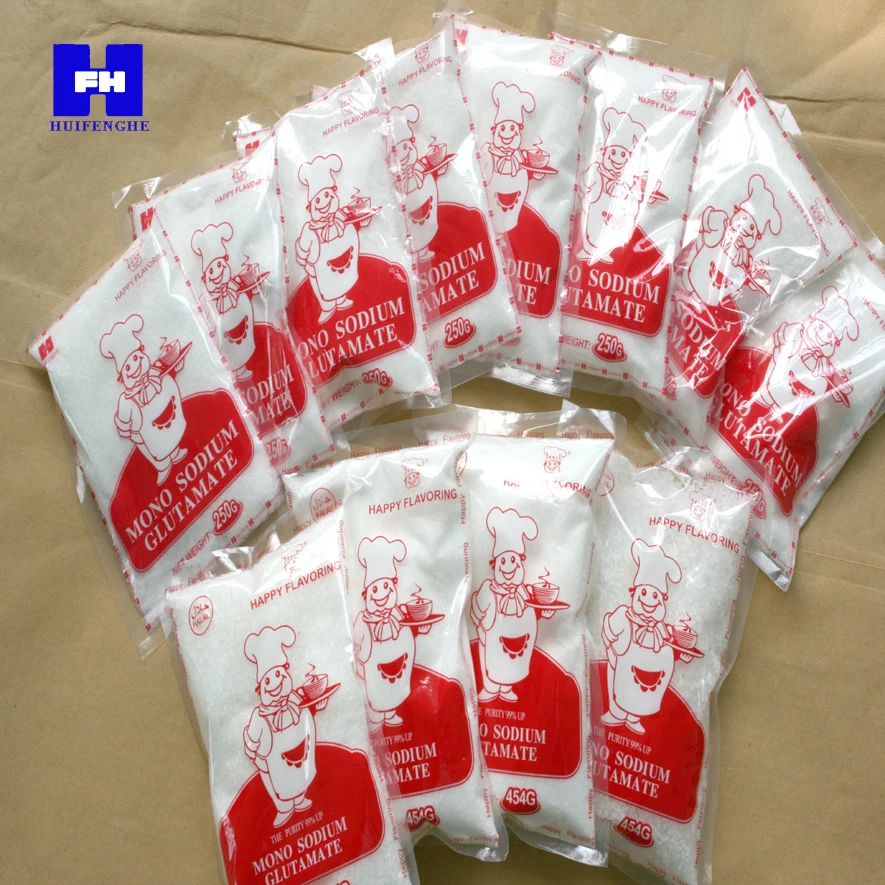 China Crystalline monosodium glutamate MSG with 99% purity