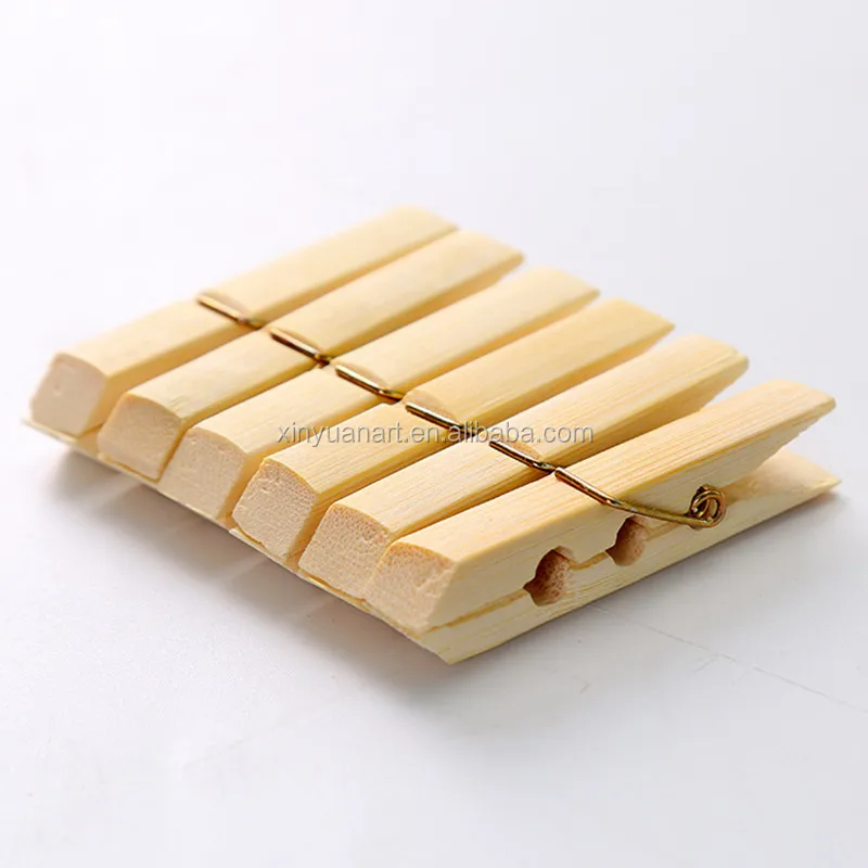 High quality bamboo clothes photo clip custom paper clip