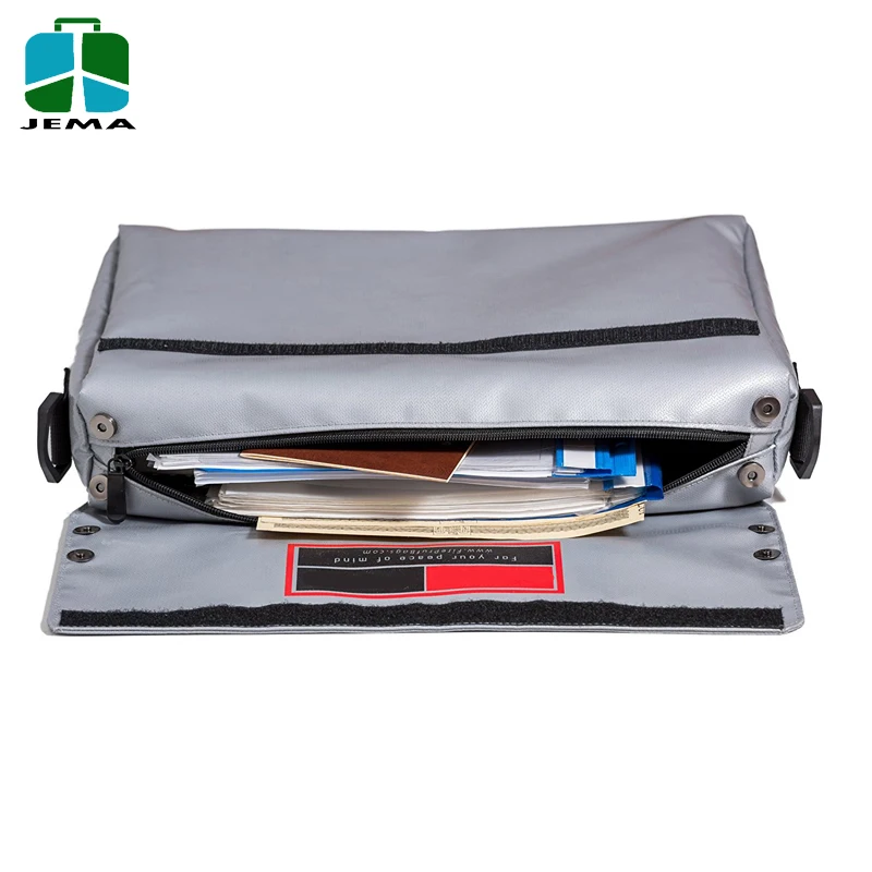 Fire proof Safe Bag For Documents Money 1000F Fireproof Bag With Strong Handle