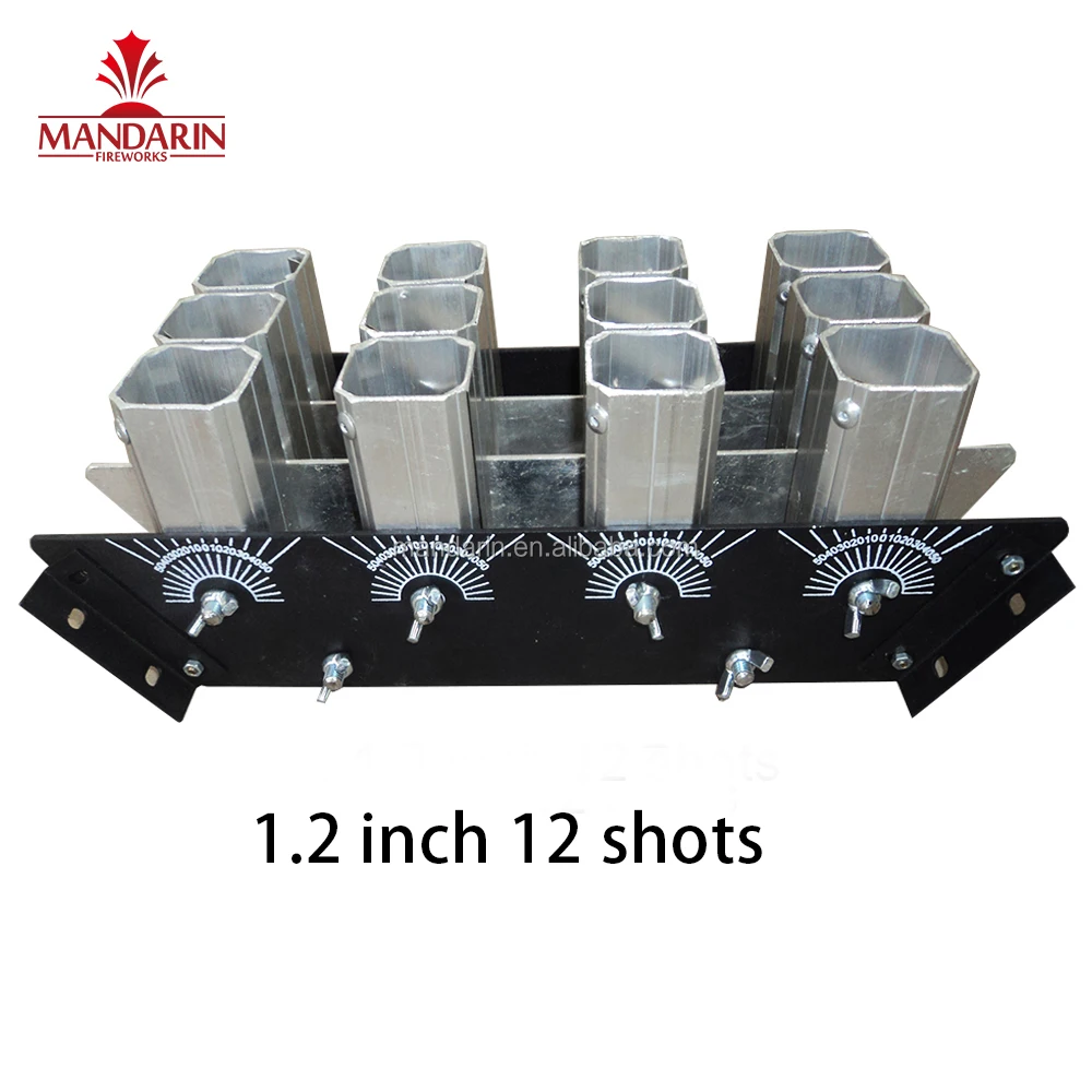 Заводская цена, 1,2 дюйма, 15 выстрелов, одинарный съемный раствор из алюминиевого сплава, трубки, держатель для фейерверка, демонстрационная стойка
