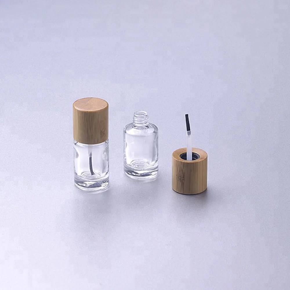 
New design product bamboo/wooden cap for empty nail polish bottle caps 