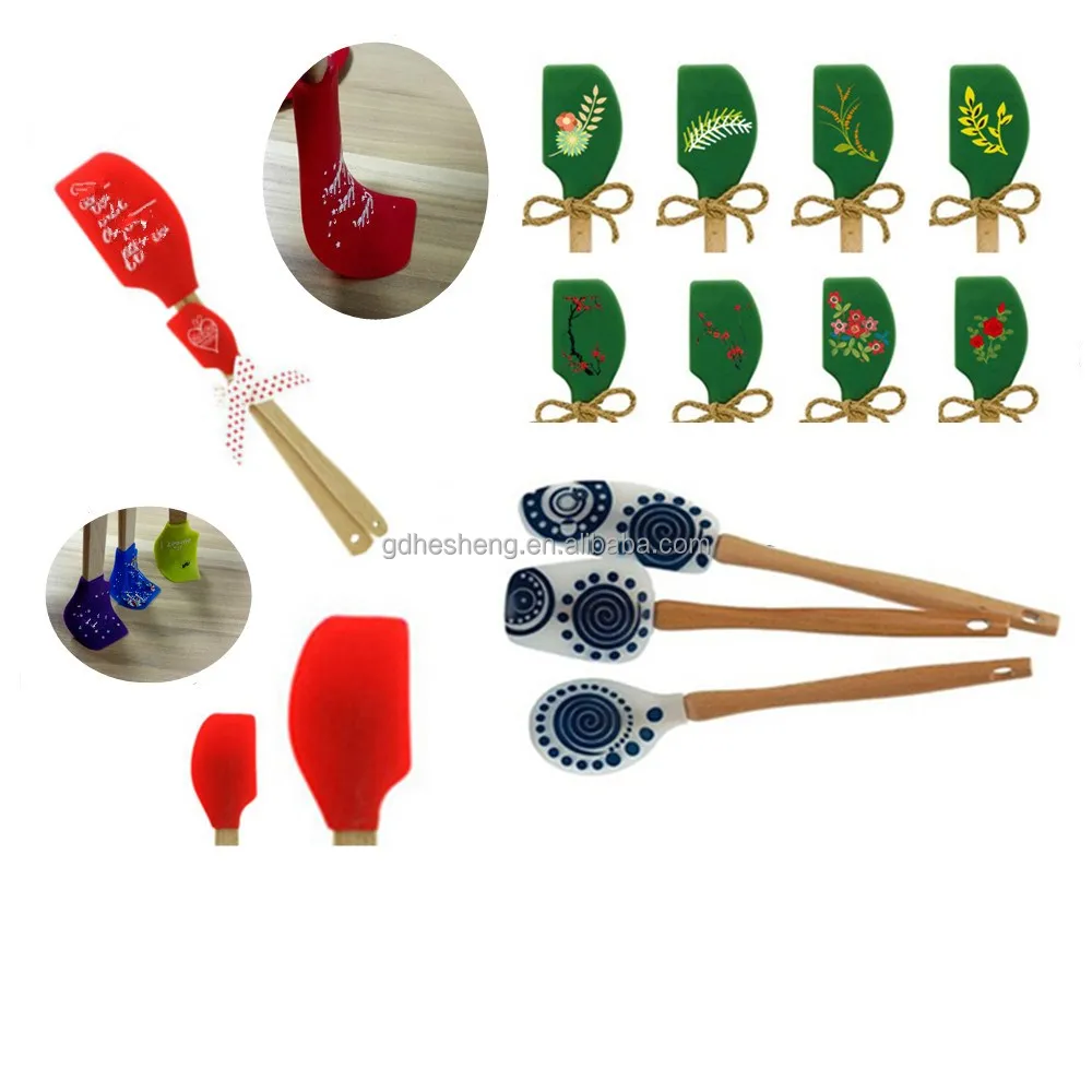 Heat Resistant Logo Printed Silicone Spatula Baking & Pastry Tools Spatula Silicone Butter Kitchen Accessories Baking 1 Per Kit