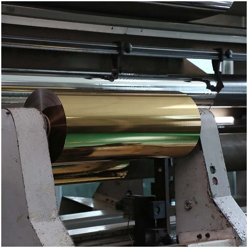 
Reflective gold coated metalized mylar pet packaging film 