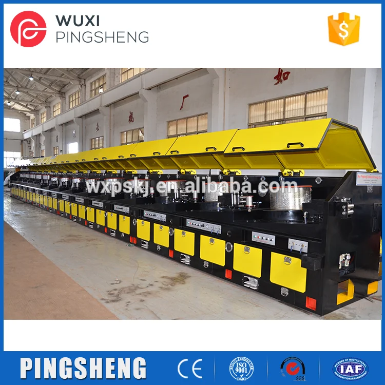 14 Blocks fiber steel wire straight line wire drawing machine for final products 0.6mm to 1.2mm