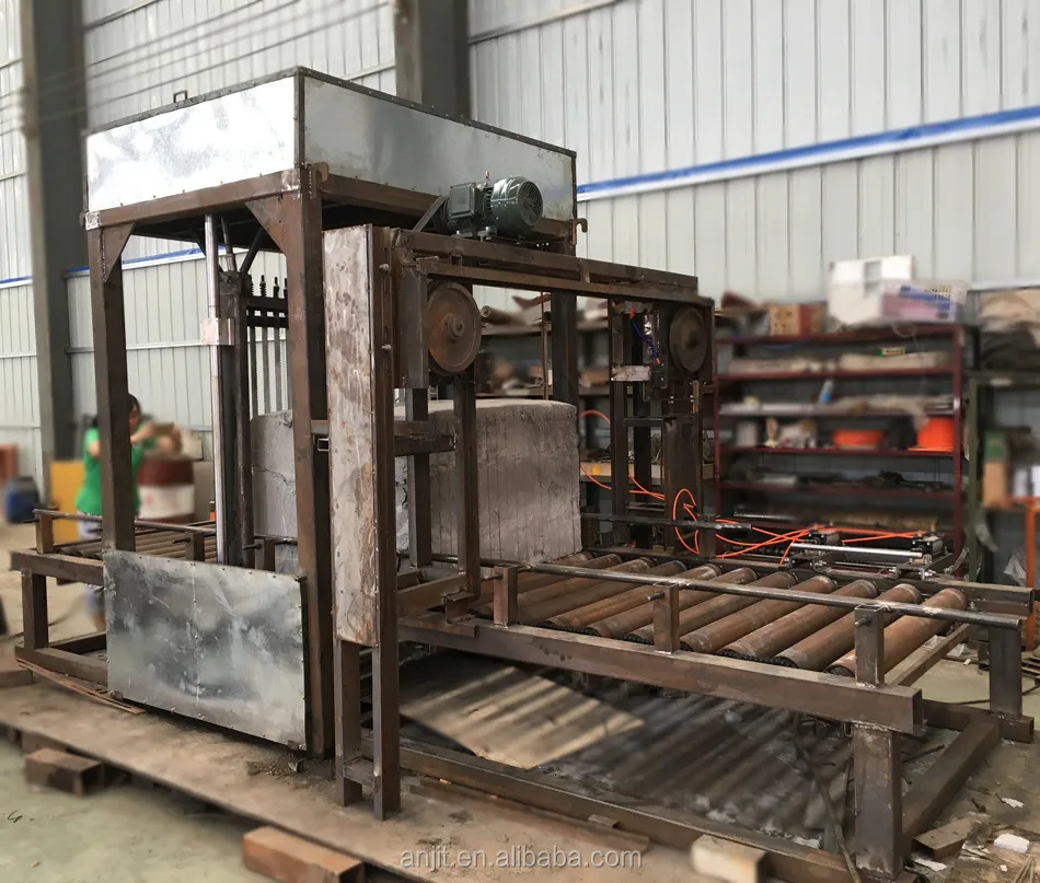 Light weight foam cement block cutting machine