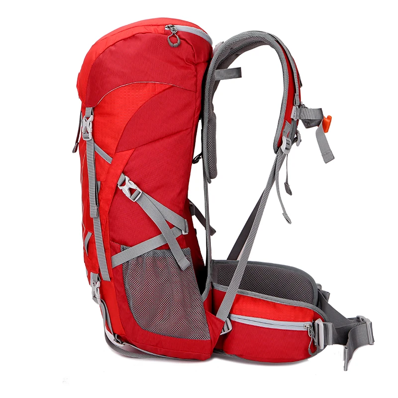 High quality popular mountain climbing waterproof reflective smart bagpack hiking backpacks 50L