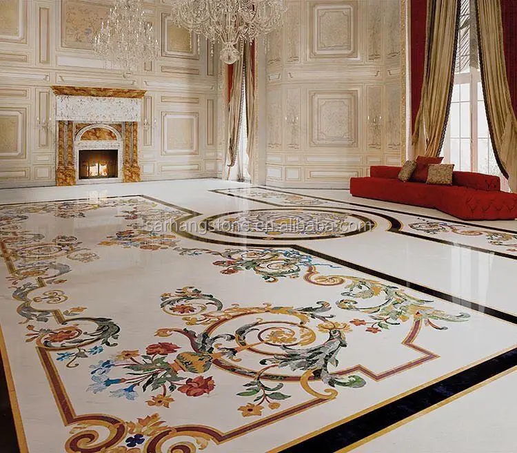 Дизайн медальона для пола в отеле и вилле