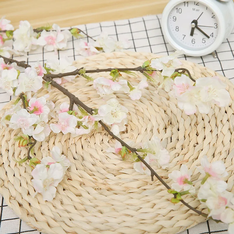 Shininglife Factory direct high quality real touch cherry blossom artificial flower garden wedding flower