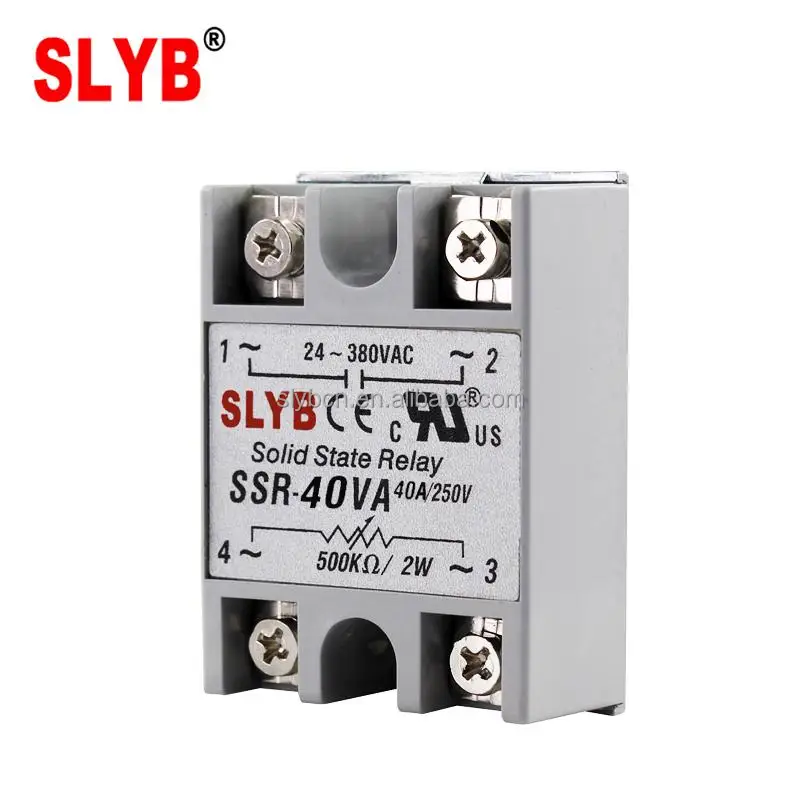 Полупроводниковое реле серии однофазный AC твердотельные регулятор напряжения SSVR-40VA Регулируемый твердотельные реле SSR-40VA