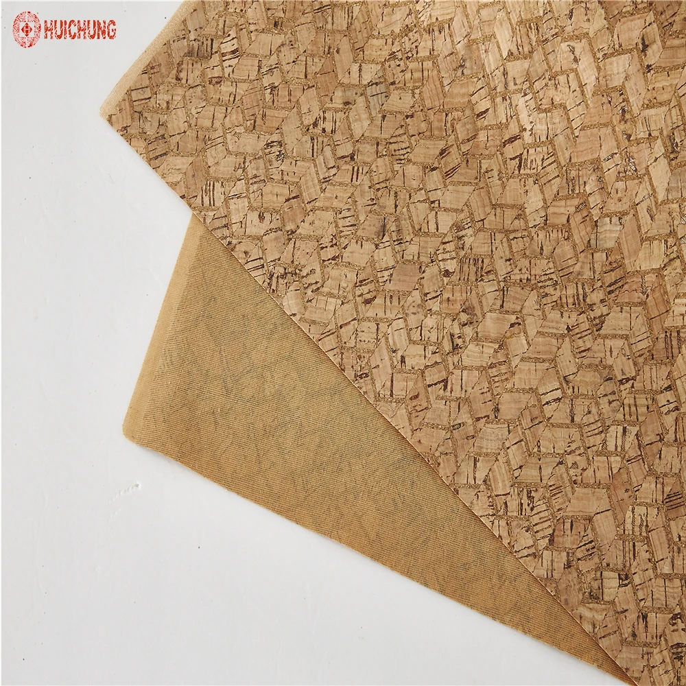 Good quality natural cork eco-friendly colorful cork fabric cork leather for bag shoes