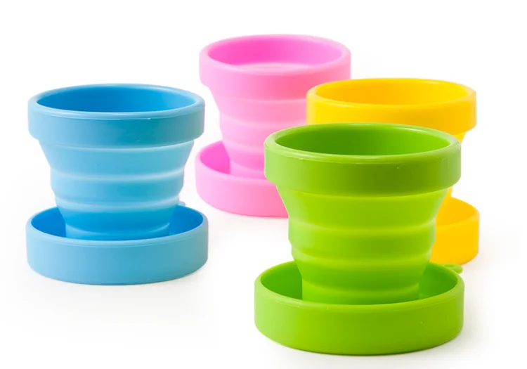 
Reusable Menstrual Sterilizer outing travel collapsible water silicone drinking cup 