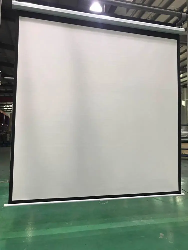 Ручной вытяжной проекционный экран 150 дюйма для проектора для домашнего кинотеатра