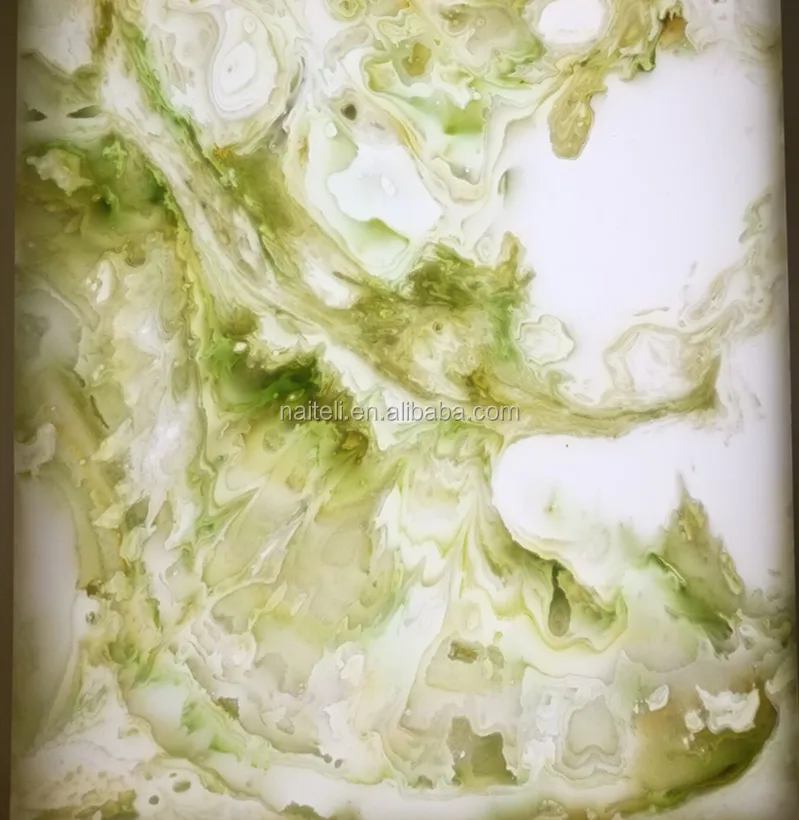 Popular faux transparent marble onyx backlit lamp shades