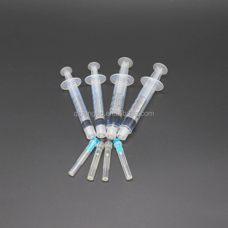 Factory Price 1ml 3ml Medica disposable slip lock luer Syringe Injector with PE  or blister package CE and ISO