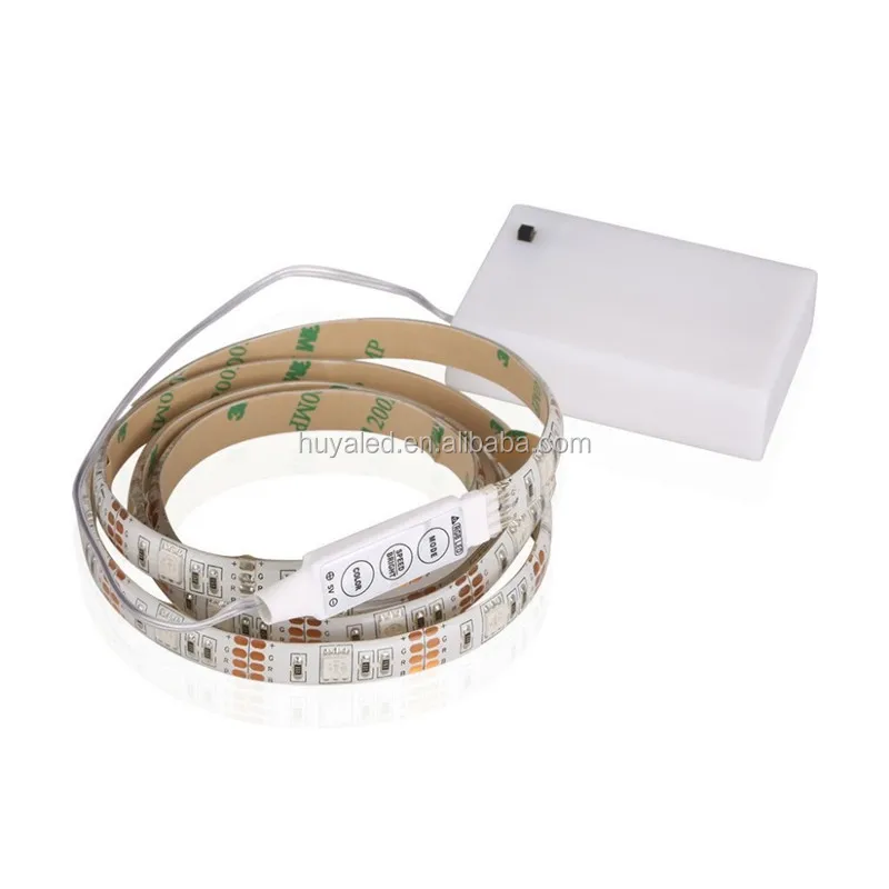 new products Battery box 5050 led flexible strip rgb ip65 waterproof TV LED STRIP