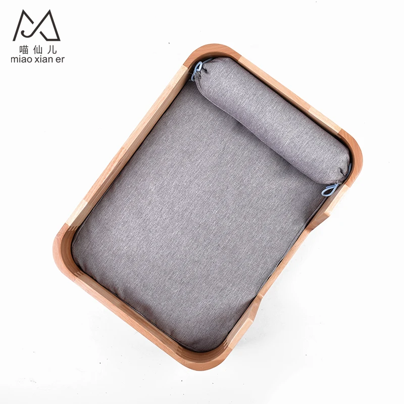 2019 hot sale factory direct supply Solid Wood Cat Bed Cat Furniture