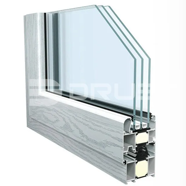 Wholesale Soundproof Standard Size glass profile Aluminium Window and Door Windows and doors