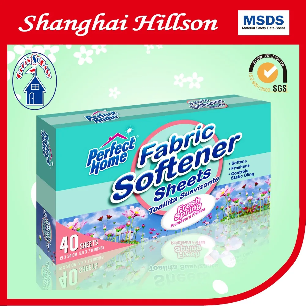 fabric softener dryer sheet with strong scent and anti-static