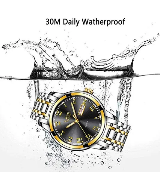 Luxury Mesh fashion man watch multi-function waterproof watch