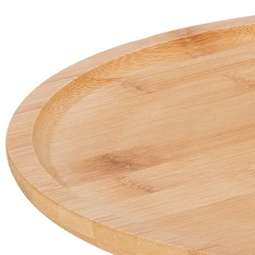 
Bamboo Rotating Cake Stand Natural for Wedding Decoration Birthday Parties Cake Tools Dessert Decorators Eco-friendly CE / EU 