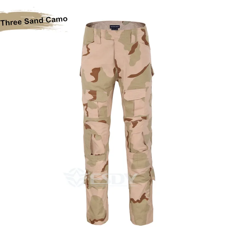 3-sand Camo Tactical Men Hunting Uniform Combat Paintball Frog Pants