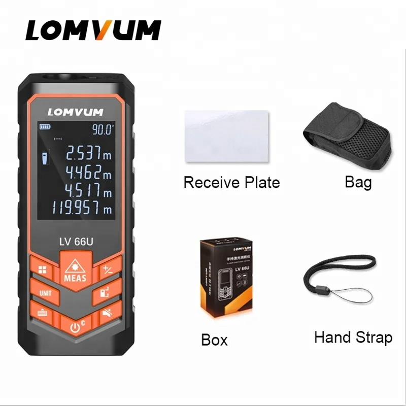 
LOMVUM LV66U Electric Level Laser Rangefinder Digital Distance Meters 
