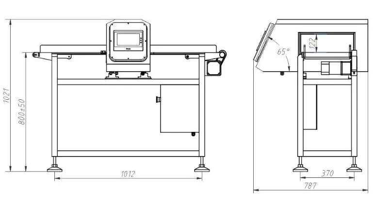 china hot sale long distance food needle metal detector