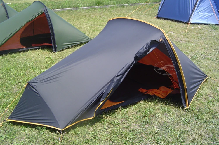 Customized Lightweight Silicone Treating on Both Sides Silnylon Backpacking Small Super Compact Tent for Single Person
