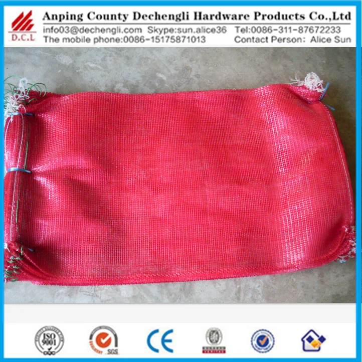 Vegetables bag/potato bags raschel mesh bags