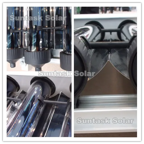 Suntask new product thermal solar panel thermosyphon with CPC