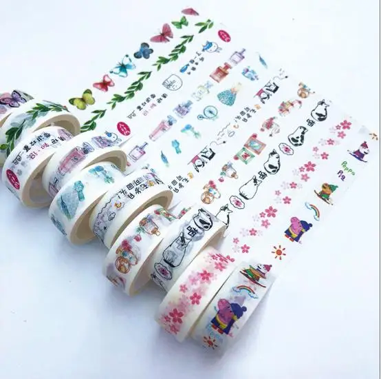 
Account and paper tape color text hand tear tape hand account material paper DIY diary decorative stickers pn6472 