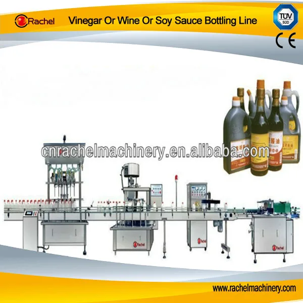 Линия для розлива уксуса вина или соевого